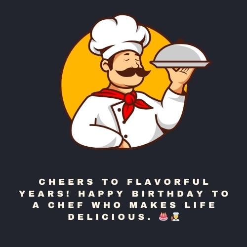 Short Birthday Wishes for Chef